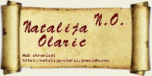 Natalija Olarić vizit kartica
